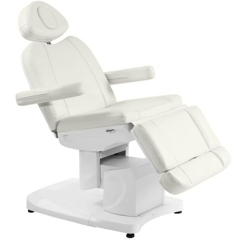 Fotel kosmetyczny elektr. Azzurro 708A 4 siln. biały Fotel kosmetyczny elektr. Azzurro 708A 4 siln. biały