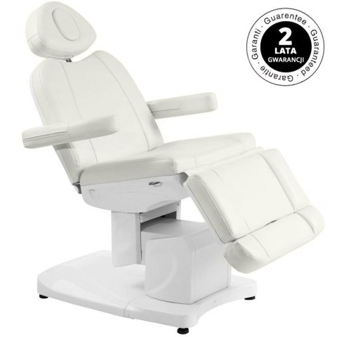Fotel kosmetyczny elektr. Azzurro 708A 4 siln. biały Fotel kosmetyczny elektr. Azzurro 708A 4 siln. biały