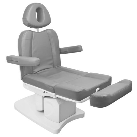 Fotel kosmetyczny elektr. Azzurro 708A 4 siln. szary Fotel kosmetyczny elektr. Azzurro 708A 4 siln. szary