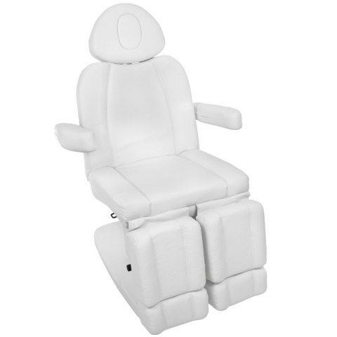 Fotel kosmetyczny elektr. Azzurro 708AS pedi 3 siln. biały Fotel kosmetyczny elektr. Azzurro 708AS pedi 3 siln. biały