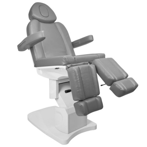 Fotel kosmetyczny elektr. Azzurro 708AS pedi 3 siln. szary Fotel kosmetyczny elektr. Azzurro 708AS pedi 3 siln. szary
