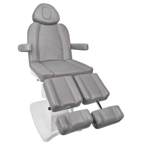 Fotel kosmetyczny elektr. Azzurro 708AS pedi 3 siln. szary Fotel kosmetyczny elektr. Azzurro 708AS pedi 3 siln. szary