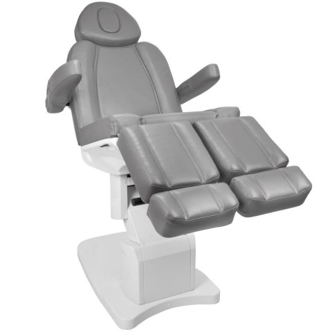 Fotel kosmetyczny elektr. Azzurro 708AS pedi 3 siln. szary Fotel kosmetyczny elektr. Azzurro 708AS pedi 3 siln. szary