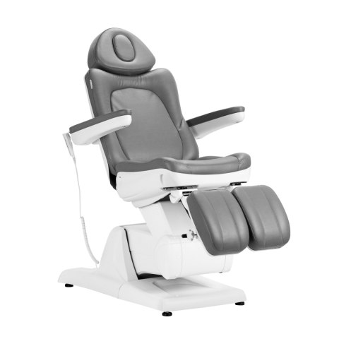 Fotel kosmetyczny elektr. Azzurro 870S pedi 3 siln. szary Fotel kosmetyczny elektr. Azzurro 870S pedi 3 siln. szary