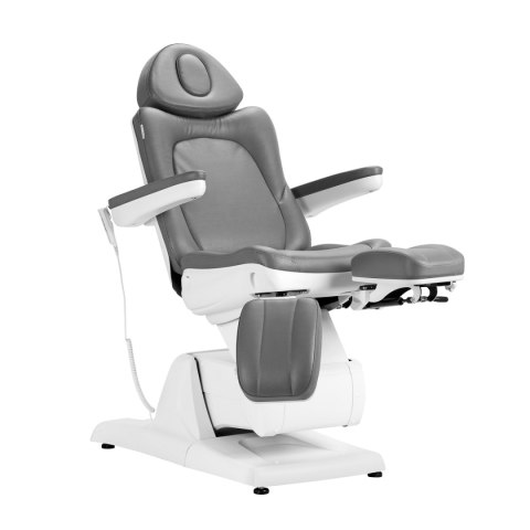 Fotel kosmetyczny elektr. Azzurro 870S pedi 3 siln. szary Fotel kosmetyczny elektr. Azzurro 870S pedi 3 siln. szary