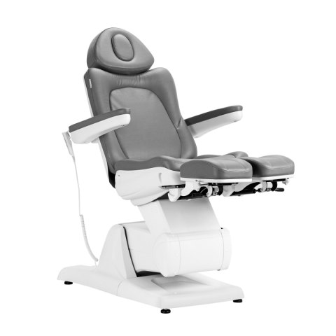 Fotel kosmetyczny elektr. Azzurro 870S pedi 3 siln. szary Fotel kosmetyczny elektr. Azzurro 870S pedi 3 siln. szary