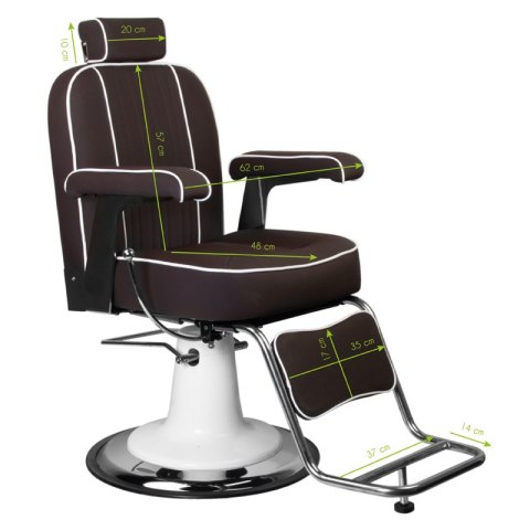 Gabbiano fotel barberski Amadeo brązowy Gabbiano fotel barberski Amadeo brązowy