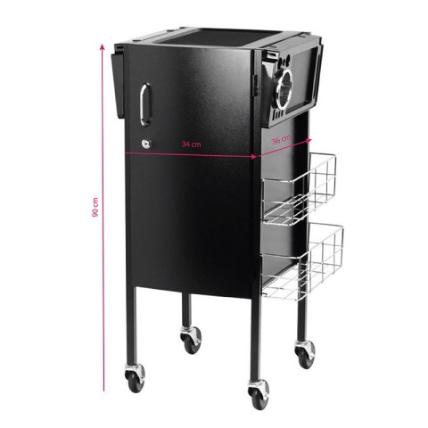 Gabbiano pomocnik fryzjerski Deluxe 500 czarny Gabbiano pomocnik fryzjerski Deluxe 500 czarny