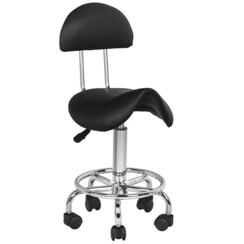 Taboret kosmetyczny 6001 czarny Taboret kosmetyczny 6001 czarny
