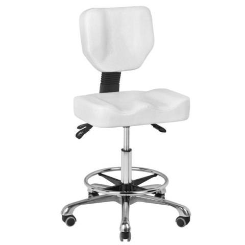 Taboret kosmetyczny A-4299 biały Taboret kosmetyczny A-4299 biały
