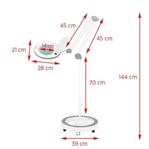 Lampa lupa Elegante 6014 60 led smd 5d ze statywem Lampa lupa Elegante 6014 60 led smd 5d ze statywem