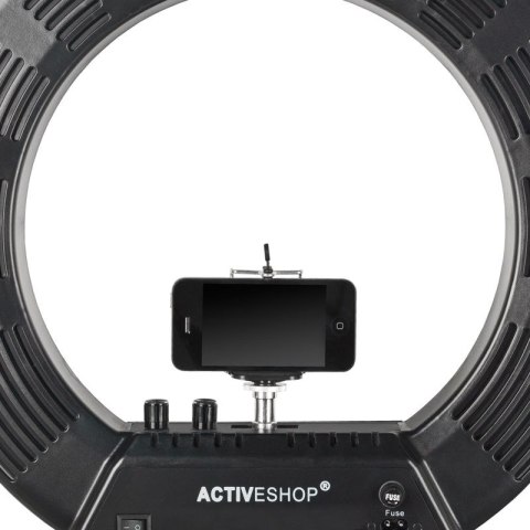 Lampa pierścieniowa Ring light 18" 48W led czarna + statyw Lampa pierścieniowa Ring light 18" 48W led czarna + statyw