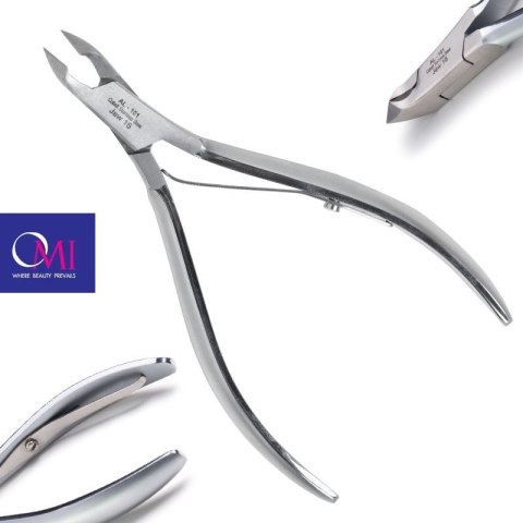 Omi pro-line cążki AL-101 acrylic nail nippers jaw 16/6 mm lap joint Omi pro-line cążki AL-101 acrylic nail nippers jaw 16/6 mm lap joint