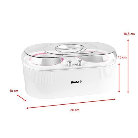 Podgrzewacz wosku iWax puszka 2w1 400 ml + 800 ml 400W Podgrzewacz wosku iWax puszka 2w1 400 ml + 800 ml 400W
