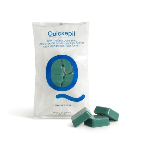 QUICKEPIL WOSK DO DEPILACJI TWARDY BEZPASKOWY DO DEPILACJI VEGETAL 1 KG ZIELONY QUICKEPIL WOSK DO DEPILACJI TWARDY BEZPASKOWY DO DEPILACJI VEGETAL 1 KG ZIELONY