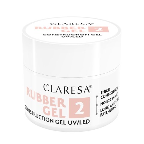 Claresa Żel budujący Rubber żel 2 90g Claresa Żel budujący Rubber żel 2 90g