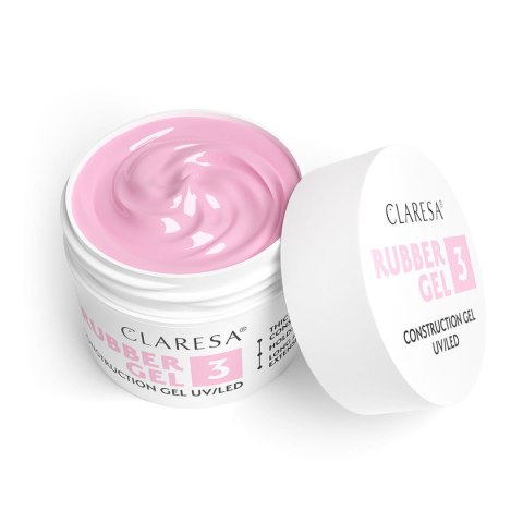 Claresa Żel budujący Rubber żel 3 90g Claresa Żel budujący Rubber żel 3 90g