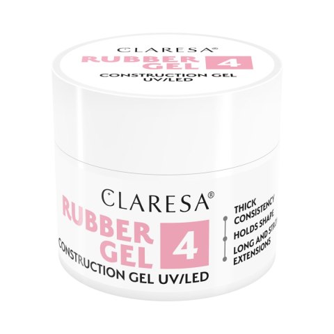Claresa Żel budujący Rubber żel 4 45g Claresa Żel budujący Rubber żel 4 45g