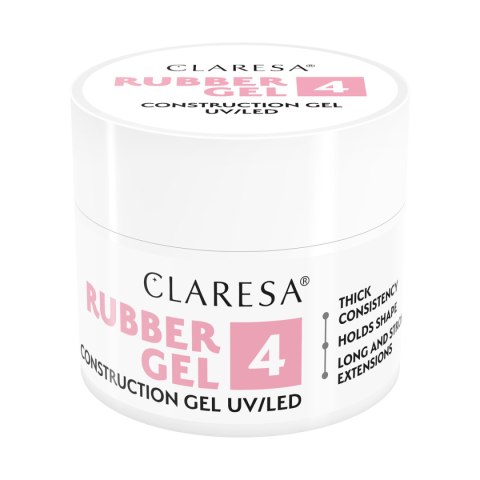 Claresa Żel budujący Rubber żel 4 90g Claresa Żel budujący Rubber żel 4 90g
