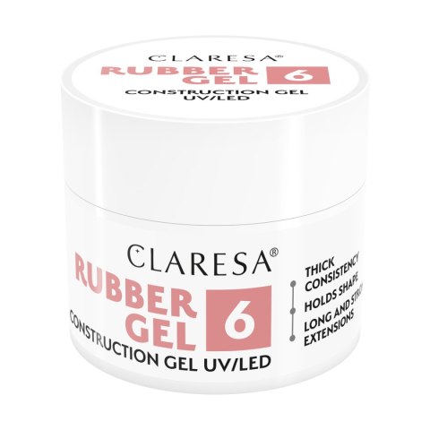 Claresa Żel budujący Rubber żel 6 45g Claresa Żel budujący Rubber żel 6 45g