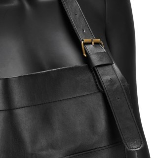 Fartuch barberski K-508 czarny eco skóra