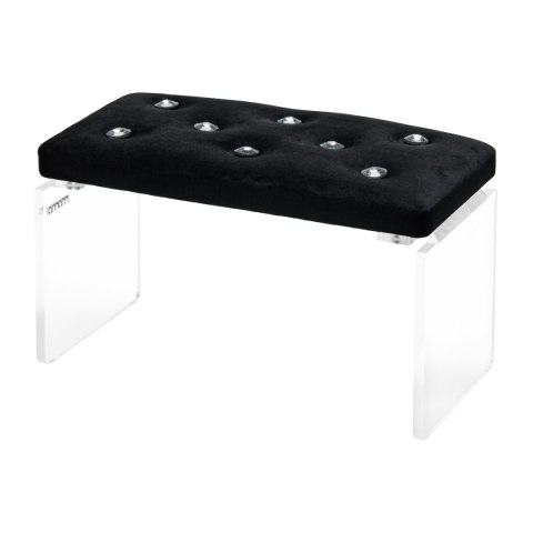 Podpórka do manicure Momo Diamond Welur Czarna Podpórka do manicure Momo Diamond Welur Czarna