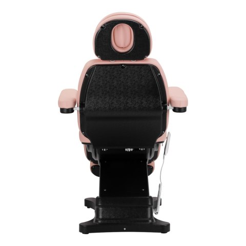 Elektryczny fotel kosmetyczny SILLON CLASSIC 3 silniki różowo czarny
