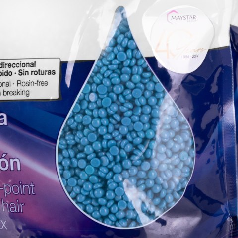 Depilflax 100 elastyczny wosk do depilacji o niskiej temperaturze topnienia perłowy Ultraflex blue 1000g Depilflax 100 elastyczny wosk do depilacji o niskiej temperaturze topnienia perłowy Ultraflex blue 1000g