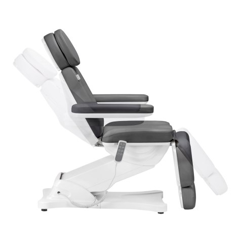 Elektryczny fotel kosmetyczny SILLON CLASSIC 4 silniki z kołyską szary Elektryczny fotel kosmetyczny SILLON CLASSIC 4 silniki z kołyską szary