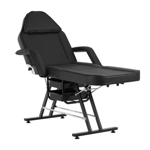 Fotel kosmetyczny Sillon z kuwetami czarny Fotel kosmetyczny Sillon z kuwetami czarny