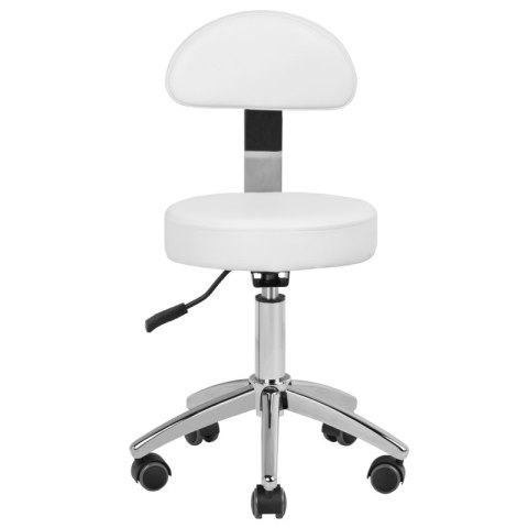 Taboret kosmetyczny do pedicure 304-P biały Taboret kosmetyczny do pedicure 304-P biały
