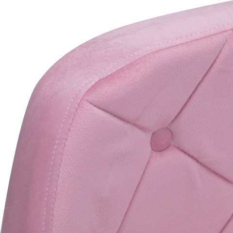 4Rico fotel obrotowy QS-BL14G aksamit różowe 4Rico fotel obrotowy QS-BL14G aksamit różowe