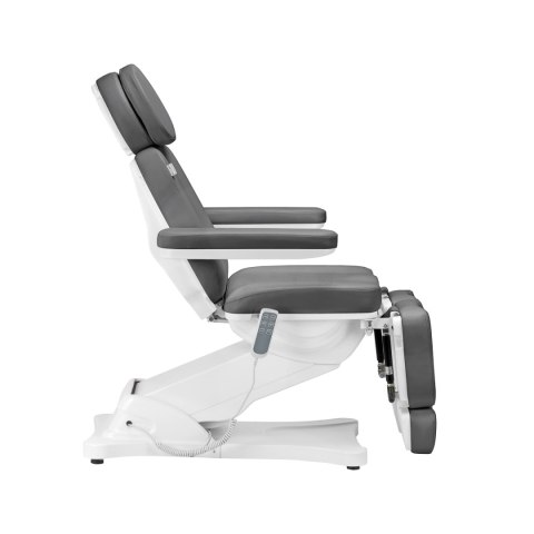 Elektryczny fotel kosmetyczny SILLON CLASSIC 3 silniki z kołyską pedi szary Elektryczny fotel kosmetyczny SILLON CLASSIC 3 silniki z kołyską pedi szary