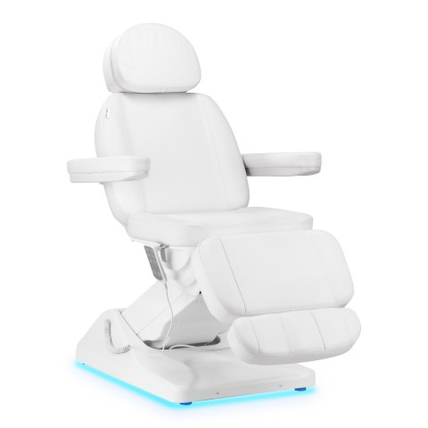 Elektryczny fotel kosmetyczny SILLON Luxury 3 silniki biały Elektryczny fotel kosmetyczny SILLON Luxury 3 silniki biały