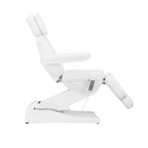 Elektryczny fotel kosmetyczny SILLON Luxury 3 silniki biały Elektryczny fotel kosmetyczny SILLON Luxury 3 silniki biały