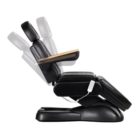 Fotel kosmetyczny elektryczny SILLON Lux 273b + taboret 304 czarny Fotel kosmetyczny elektryczny SILLON Lux 273b + taboret 304 czarny