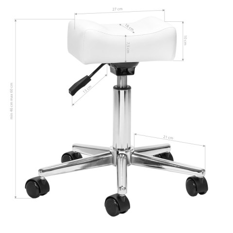 Podnóżek mobilny Sillon Bell do pedicure biały Podnóżek mobilny Sillon Bell do pedicure biały