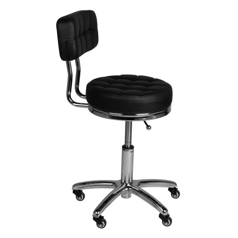 Taboret kosmetyczny AM-877 czarny Taboret kosmetyczny AM-877 czarny