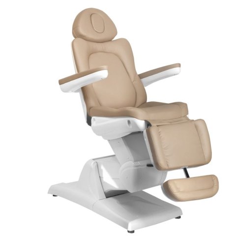 Fotel kosmetyczny elektr. Azzurro 870 3 siln. cappuccino Fotel kosmetyczny elektr. Azzurro 870 3 siln. cappuccino