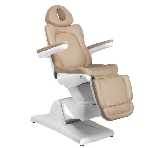 Fotel kosmetyczny elektr. Azzurro 870 3 siln. cappuccino Fotel kosmetyczny elektr. Azzurro 870 3 siln. cappuccino