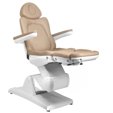 Fotel kosmetyczny elektr. Azzurro 870 3 siln. cappuccino Fotel kosmetyczny elektr. Azzurro 870 3 siln. cappuccino