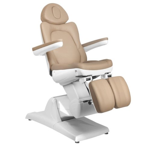 Fotel kosmetyczny elektr. Azzurro 870S pedi 3 siln. cappuccino Fotel kosmetyczny elektr. Azzurro 870S pedi 3 siln. cappuccino