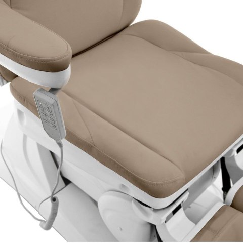 Fotel kosmetyczny elektr. Azzurro 870S pedi 3 siln. cappuccino Fotel kosmetyczny elektr. Azzurro 870S pedi 3 siln. cappuccino