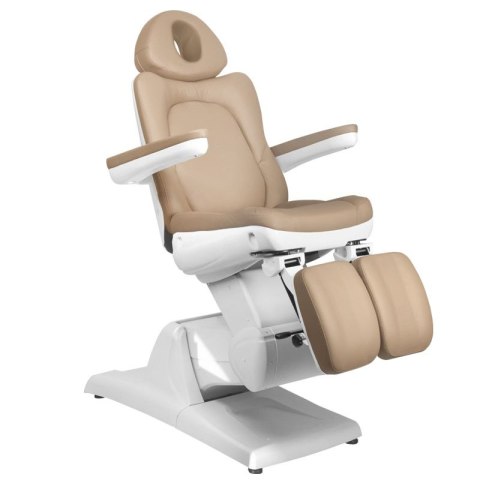 Fotel kosmetyczny elektr. Azzurro 870S pedi 3 siln. cappuccino Fotel kosmetyczny elektr. Azzurro 870S pedi 3 siln. cappuccino