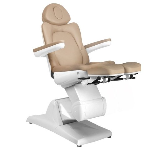 Fotel kosmetyczny elektr. Azzurro 870S pedi 3 siln. cappuccino Fotel kosmetyczny elektr. Azzurro 870S pedi 3 siln. cappuccino