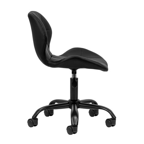 Taboret kosmetyczny QS-06B czarno czarny Taboret kosmetyczny QS-06B czarno czarny