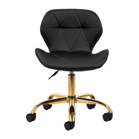 Taboret kosmetyczny QS-06G złoto czarny Taboret kosmetyczny QS-06G złoto czarny
