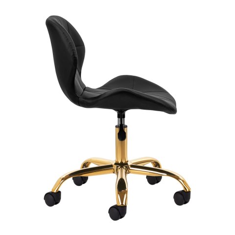 Taboret kosmetyczny QS-06G złoto czarny Taboret kosmetyczny QS-06G złoto czarny