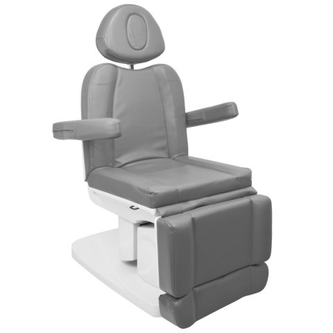 Fotel kosmetyczny elektr. Azzurro 708A 4 siln. szary podgrzewany Fotel kosmetyczny elektr. Azzurro 708A 4 siln. szary podgrzewany