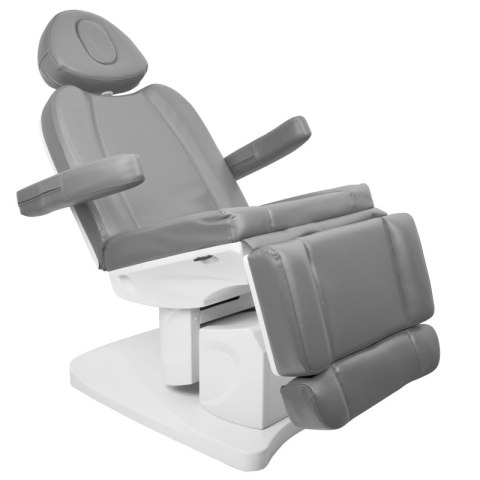 Fotel kosmetyczny elektr. Azzurro 708A 4 siln. szary podgrzewany Fotel kosmetyczny elektr. Azzurro 708A 4 siln. szary podgrzewany